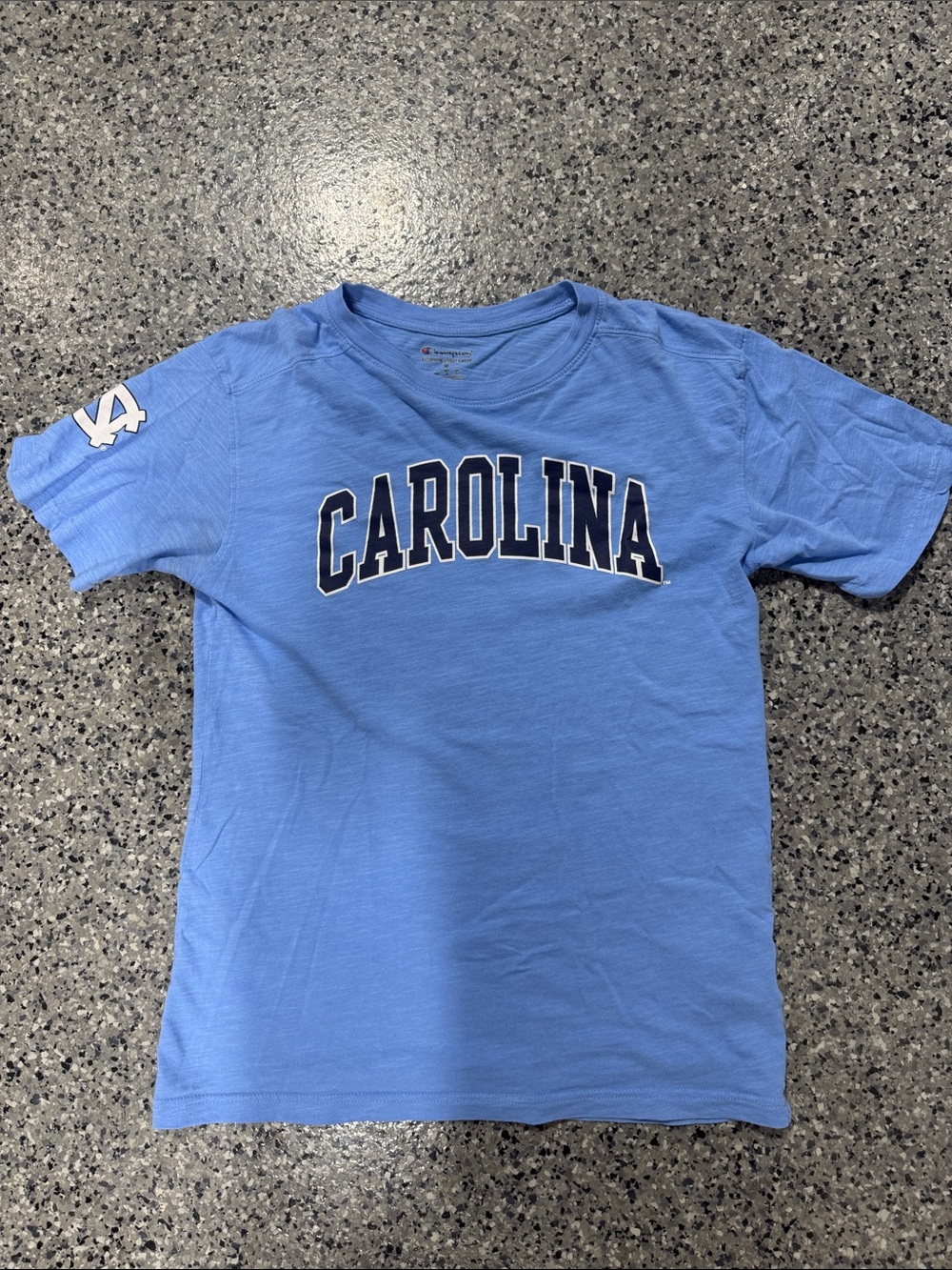 Champion Carolina Arch Logo Short Sleeve Tee - Carolina Blue